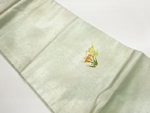 菖蒲模様織出し名古屋帯